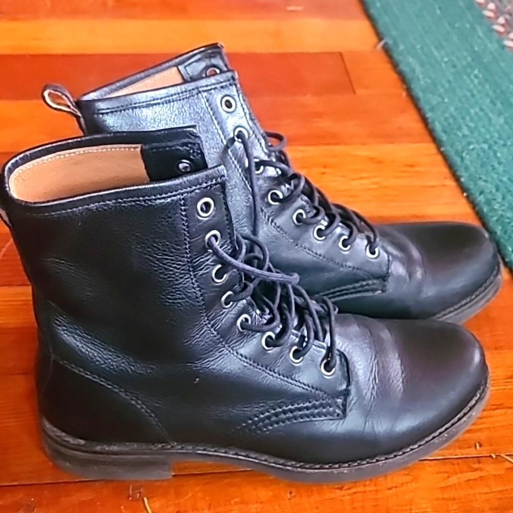 Black Frye Moto Boots 8.5